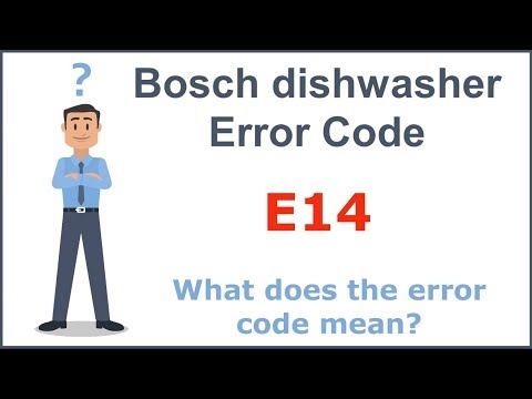 Crohn Dishwasher Errors - Codes, Values