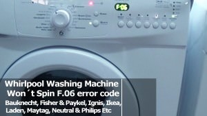 Códigos de error de la lavadora Hoover