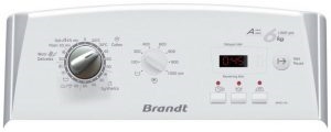 Error codes Brandt washing machines