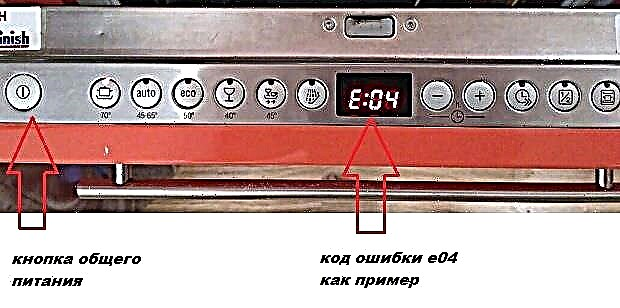 Error codes and repair of dishwashers Bomann