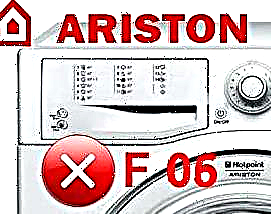 Error F06 en la lavadora Ariston