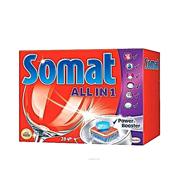 Visão geral dos comprimidos Somat (Somat) para lava-louças
