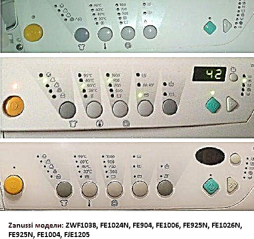 Error codes for washing machines Zanussi