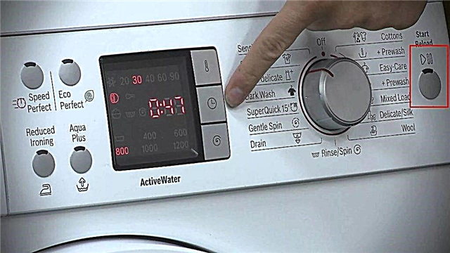 How to restart the washing machine