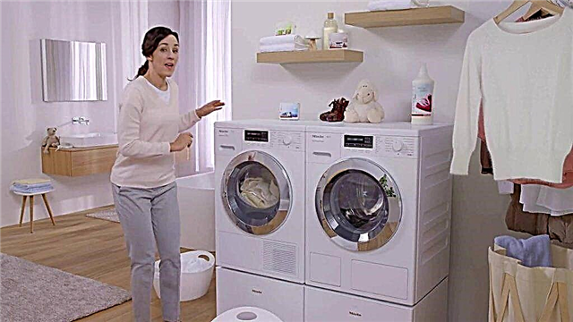 Instalación de una secadora: en la lavadora, en la columna, en el baño.