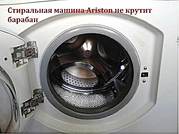 A máquina de lavar roupa de Ariston não gira o tambor