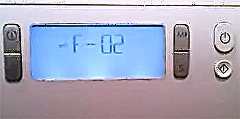 Error F02, F2 in Ariston's washing machine
