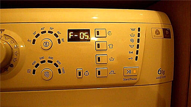 Erreur F05 dans la machine à laver Indesit