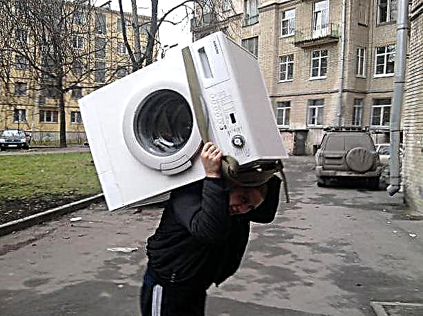 Wegen der alten Waschmaschine - unter dem Artikel