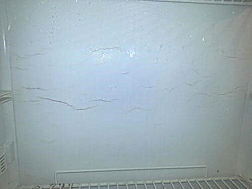 The wall of the refrigerator cracked