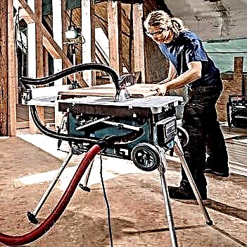 Circular Metabo TS 254 - a saw with a laying table