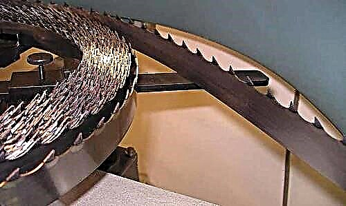 Rules for sharpening band saws at home