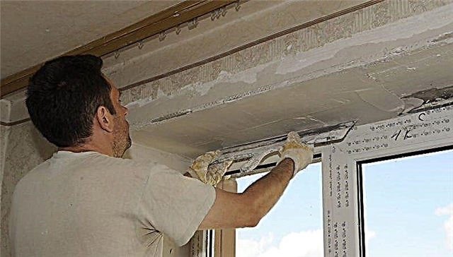 Plastering technology for window slopes