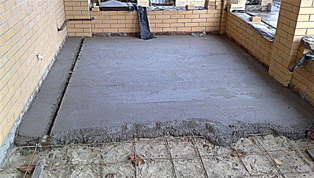 How to equip a concrete floor on the ground in a private house