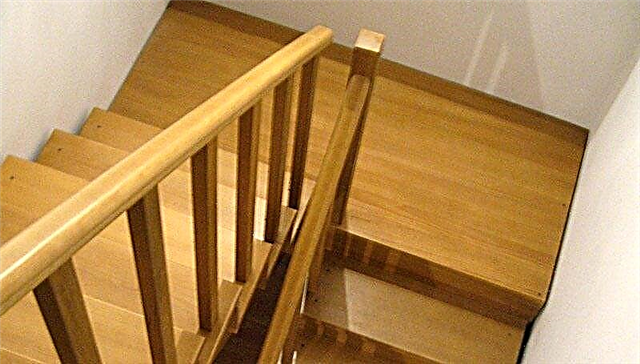 Do it yourself wooden marching staircase with a turn