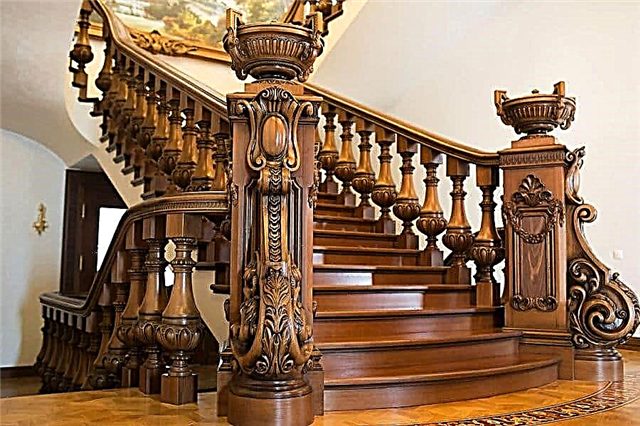 Características de las escaleras de madera de roble.