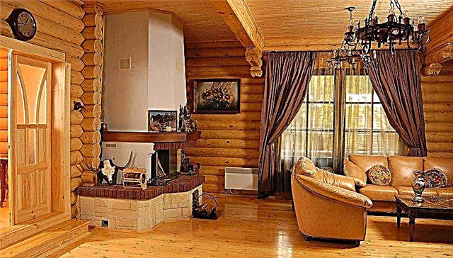 Características de la decoración interior de casas de madera.
