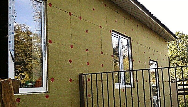 Externe isolatie van het huis met minerale wol voor gevelbeplating