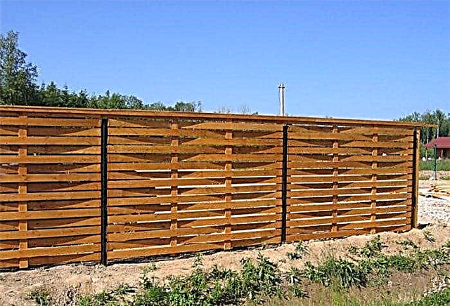 DIY fence from planks