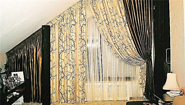 Design de janelas de sótão com a ajuda de cortinas