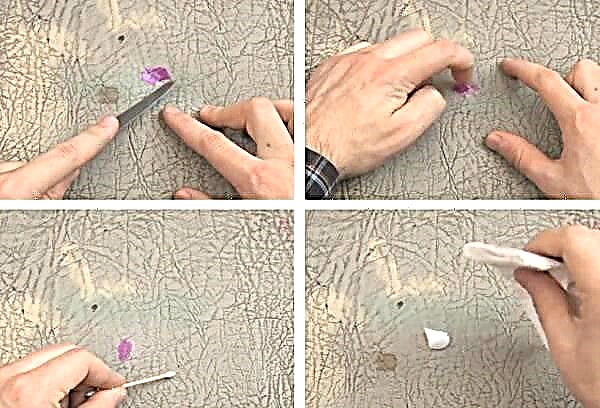 Como você pode remover de maneira rápida e eficiente uma mancha em um couro sintético?