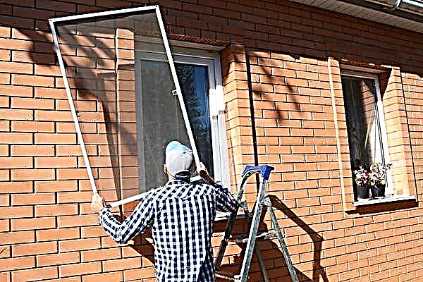 Hoe verwijder je een muskietennet van de steunen op een plastic raam?