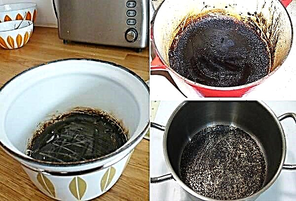 How and how can you wipe the pan from soot?