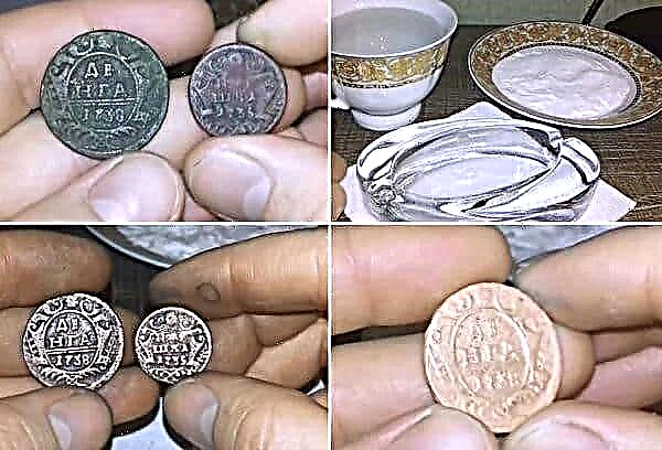 نقوم بتنظيف العملات المعدنية النحاسية والفضية بطرق مختلفة: الخل والصودا والملح والمواد الأخرى