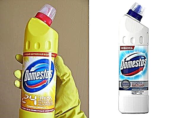 How to stain clothes so that the stain had to be removed by Domestos?